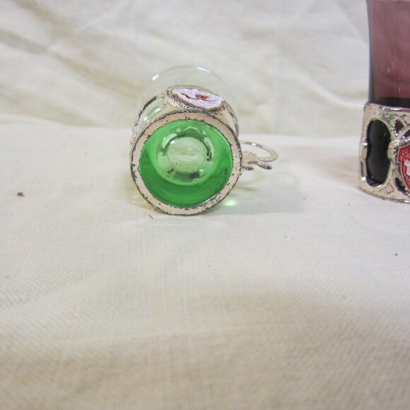 RARE VTG LAS VEGAS SOUVENIR SHOT GLASSES, UNIQUE DESIGN, SET OF 3 - Picture 8 of 8